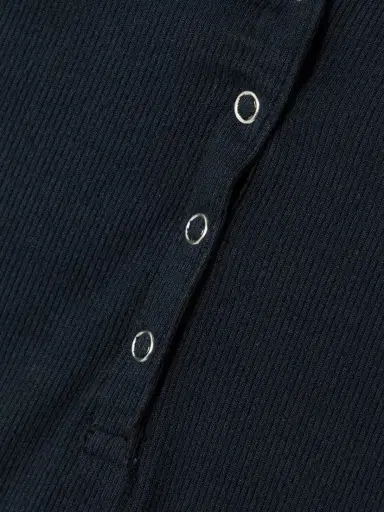 RE/DONE + Hanes Ribbed Stretch-modal Henley T-shirt | Thumbnail 5 RE/DONE + Hanes Ribbed Stretch-modal Henley T-shirt | Thumbnail 5