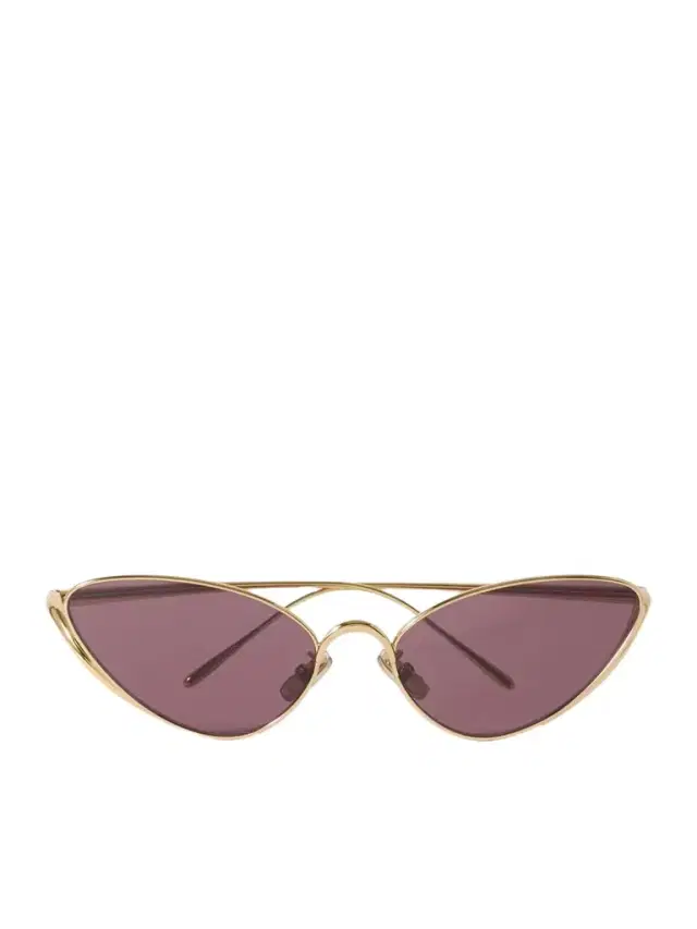 Cat-eye Gold-tone Sunglasses