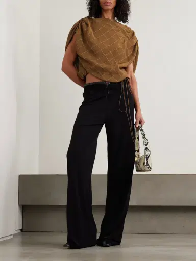 Kallmeyer Naia Checked Draped Voile Top | Thumbnail 2 Kallmeyer Naia Checked Draped Voile Top | Thumbnail 2
