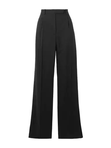 Tom Ford Pleated Grain De Poudre Wool Straight-leg Pants | Thumbnail 1