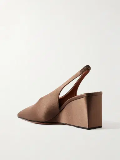 Alaïa Cube 75 Satin Slingback Wedge Pumps | Thumbnail 3 Alaïa Cube 75 Satin Slingback Wedge Pumps | Thumbnail 3