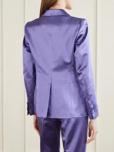 Dries Van Noten Double-breasted Satin Blazer | Thumbnail 4
