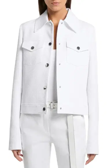 Michael Kors Collection Button Front Jacket | Thumbnail 1 Michael Kors Collection Button Front Jacket | Thumbnail 1