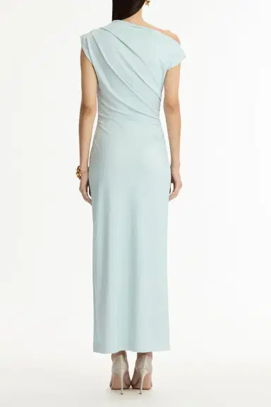 Oscar de la Renta Cyclamen Drape Detail Dress | Thumbnail 5
