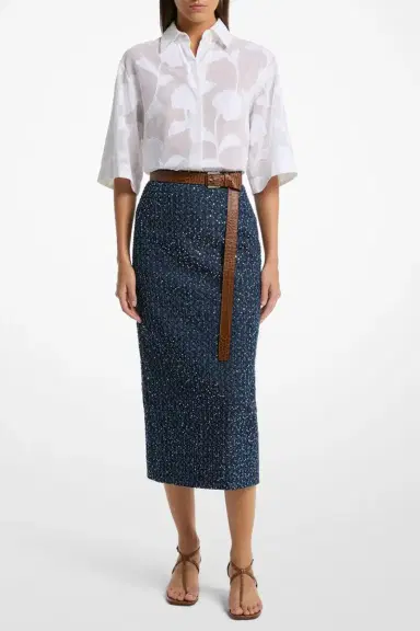 Michael Kors Collection Embellished Pencil Skirt | Thumbnail 2