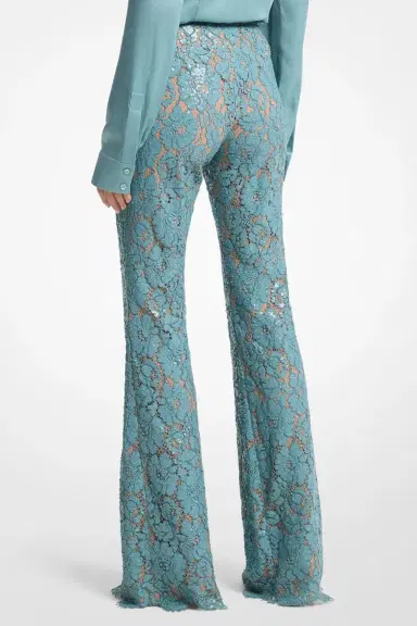 Michael Kors Collection Embroidered Bootleg Pant | Thumbnail 2