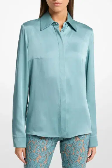Michael Kors Collection Hansen Shirt - Seaglass | Thumbnail 2