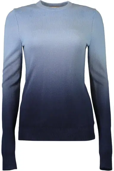 Michael Kors Collection Ombre Long Sleeve Crewneck | Thumbnail 1 Michael Kors Collection Ombre Long Sleeve Crewneck | Thumbnail 1