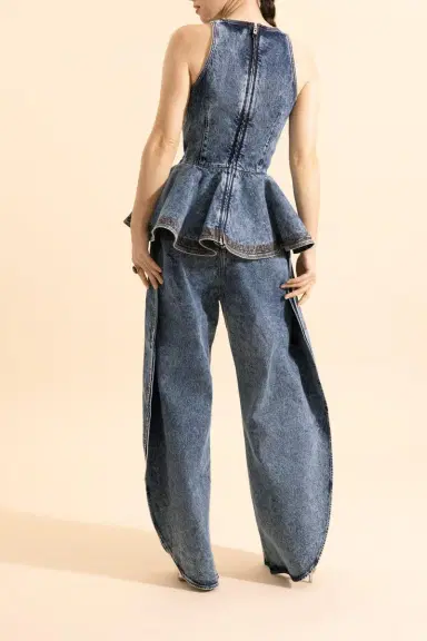 Alaïa Peplum Sleeveless Top | Thumbnail 4