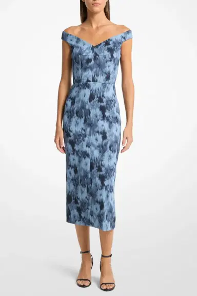 Michael Kors Collection Portrait Neck Sheath Dress | Thumbnail 2