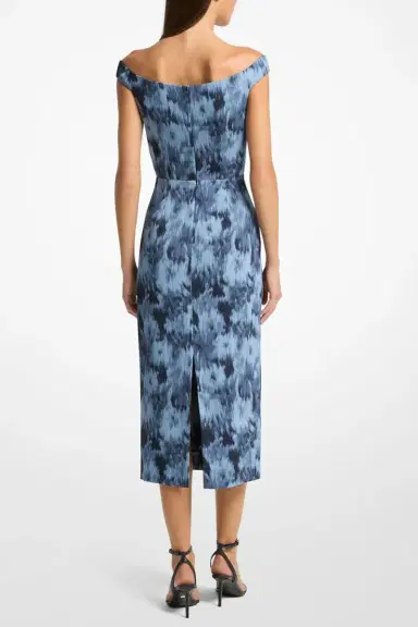 Michael Kors Collection Portrait Neck Sheath Dress | Thumbnail 3