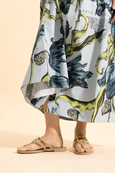 Dolce & Gabbana Rubber Thong Sandal - Powder Gold | Thumbnail 4