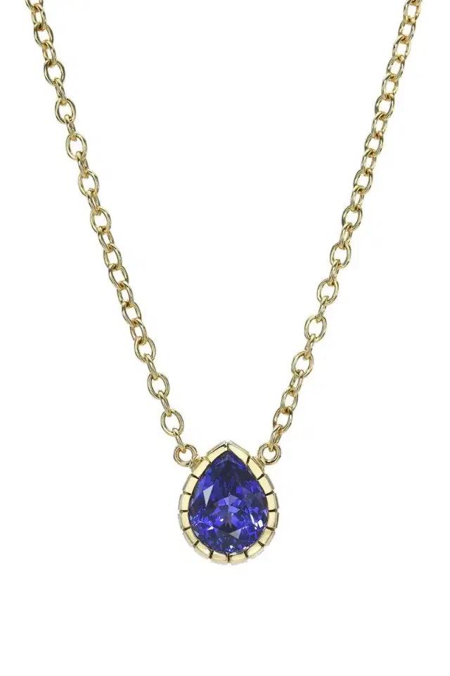 RETROUVAI Tanzanite Heirloom Pendant Necklace