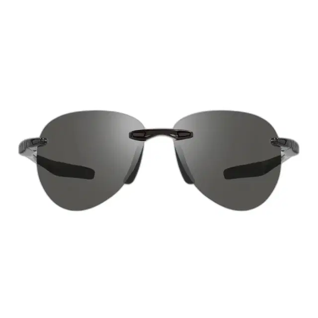 Revo Revo Descend Black & Graphite Rimless Aviator Sunglasses by The Solist