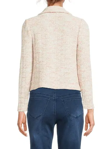 Misook Women's Open-Front Tweed Jacket | Thumbnail 5 Misook Women's Open-Front Tweed Jacket | Thumbnail 5