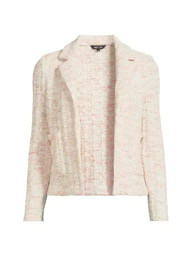 Misook Women's Open-Front Tweed Jacket | Thumbnail 1 Misook Women's Open-Front Tweed Jacket | Thumbnail 1