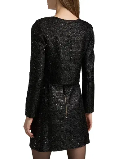 Carolina Herrera Women's Sequined Tweed Crop Jacket | Thumbnail 5 Carolina Herrera Women's Sequined Tweed Crop Jacket | Thumbnail 5