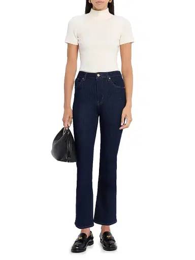 Frame Women's The Reboot Crop High-Rise Jeans - Dark Blue - Size 33 | Thumbnail 2 Frame Women's The Reboot Crop High-Rise Jeans - Dark Blue - Size 33 | Thumbnail 2