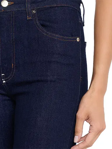 Frame Women's The Reboot Crop High-Rise Jeans - Dark Blue - Size 33 | Thumbnail 5 Frame Women's The Reboot Crop High-Rise Jeans - Dark Blue - Size 33 | Thumbnail 5