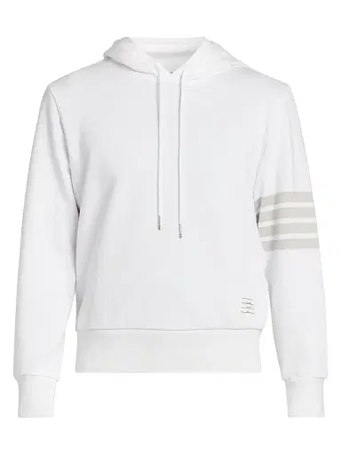 Thom Browne Men's 4 Bar Overdyed Loopback Cotton Hoodie | Thumbnail 1 Thom Browne Men's 4 Bar Overdyed Loopback Cotton Hoodie | Thumbnail 1