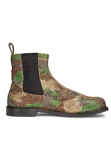 JW Anderson Women's 25MM Crystal-Embellished Camouflage Chelsea Boots | Thumbnail 6 JW Anderson Women's 25MM Crystal-Embellished Camouflage Chelsea Boots | Thumbnail 6