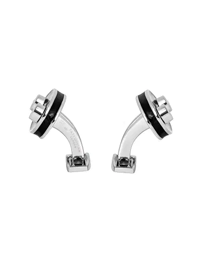 Tateossian Men's Silvertone & Enamel Racing Car Oval Cufflinks | Thumbnail 2 Tateossian Men's Silvertone & Enamel Racing Car Oval Cufflinks | Thumbnail 2