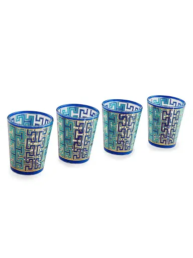 Jonathan Adler Madrid 4-Piece Glass Set - Blue | Thumbnail 1 Jonathan Adler Madrid 4-Piece Glass Set - Blue | Thumbnail 1
