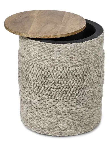 Anaya Handwoven Textured Storage Side Table | Thumbnail 2 Anaya Handwoven Textured Storage Side Table | Thumbnail 2