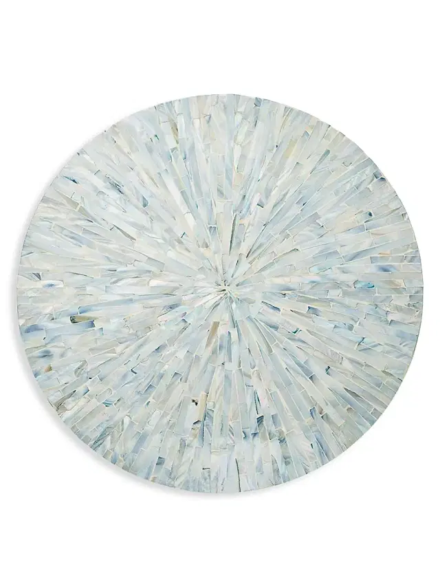 Kim Seybert Tahiti Capiz Shell Placemat - Periwinkle