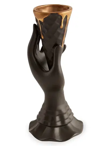 Jonathan Adler Gilded I-Scream Bud Vase - Black Gold | Thumbnail 2 Jonathan Adler Gilded I-Scream Bud Vase - Black Gold | Thumbnail 2