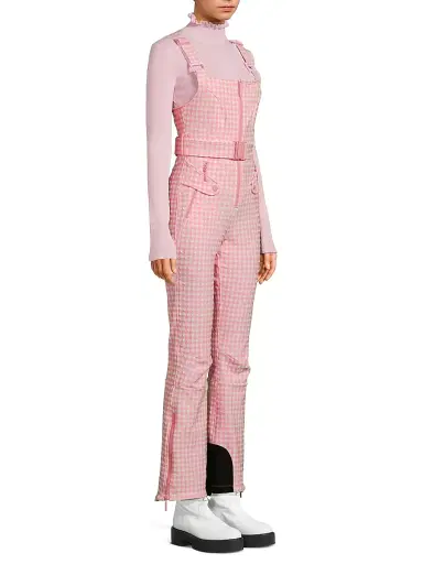 Cordova Women's Fernie Gingham Ski Bib - Peony Gingham - Size XL | Thumbnail 4