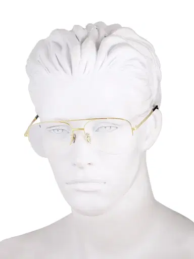 Cartier Men's 58MM Aviator Sunglasses - Gold Transparent | Thumbnail 4