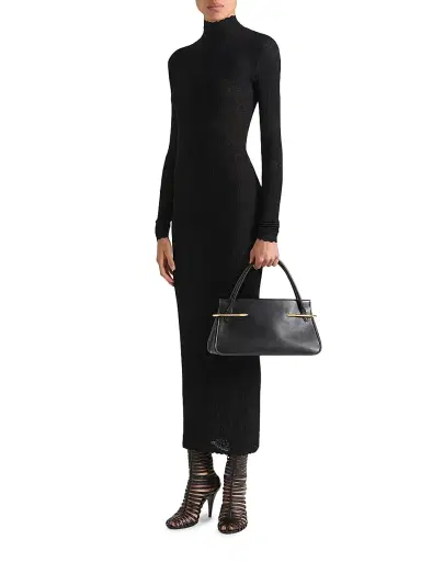 Givenchy Women's Dress in Floral Lace - Black | Thumbnail 2