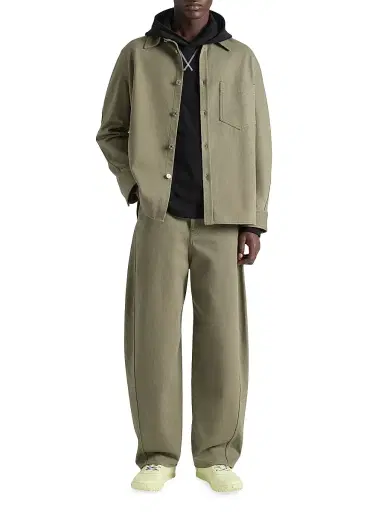 Givenchy Men's Couture Seam Overshirt in Overdyed Denim - Salvia - Size XS | Thumbnail 4 Givenchy Men's Couture Seam Overshirt in Overdyed Denim - Salvia - Size XS | Thumbnail 4
