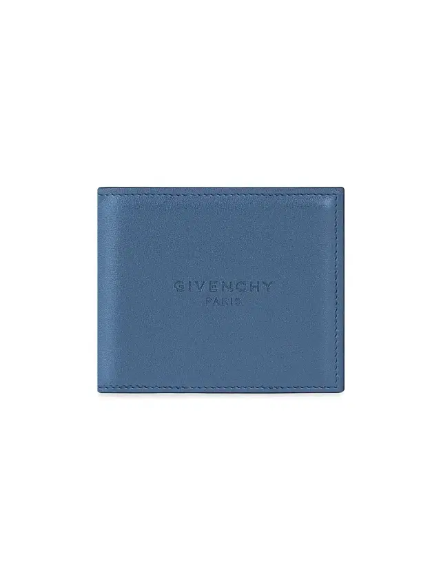 Givenchy Men's Antigona Stamped Bicolor Wallet in Leather - Military Blue