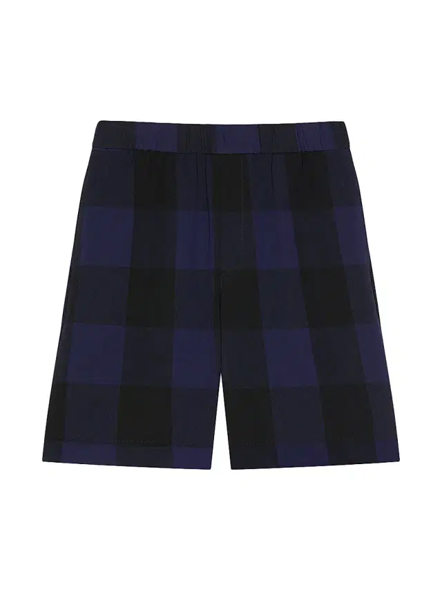 Givenchy Men's Checked Bermuda Shorts in Wool - Black Navy