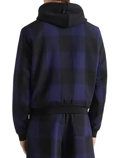 Givenchy Men's Light Blouson Jacket in Checked Jacquard | Thumbnail 2 Givenchy Men's Light Blouson Jacket in Checked Jacquard | Thumbnail 2