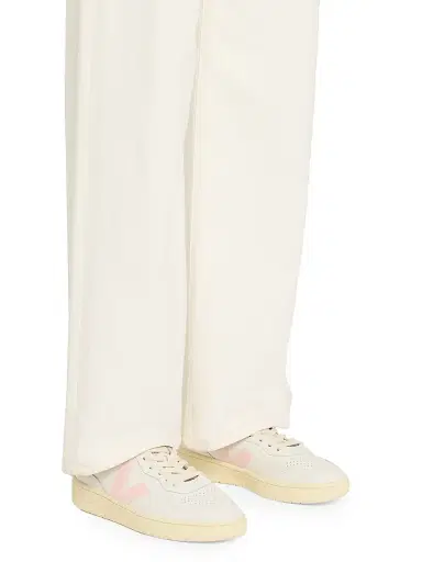 Veja Women's V-90 Leather Low-Top Sneakers - White Pink - Size 9 | Thumbnail 2 Veja Women's V-90 Leather Low-Top Sneakers - White Pink - Size 9 | Thumbnail 2