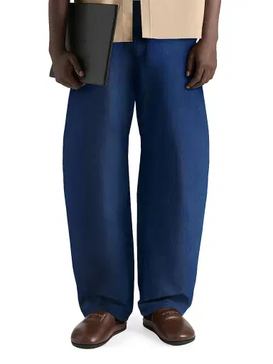 Givenchy Men's Couture Seam Jeans with Stamp Print - Indigo Blue - Size 36 | Thumbnail 2