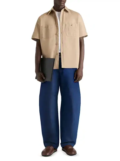 Givenchy Men's Couture Seam Jeans with Stamp Print - Indigo Blue - Size 36 | Thumbnail 4