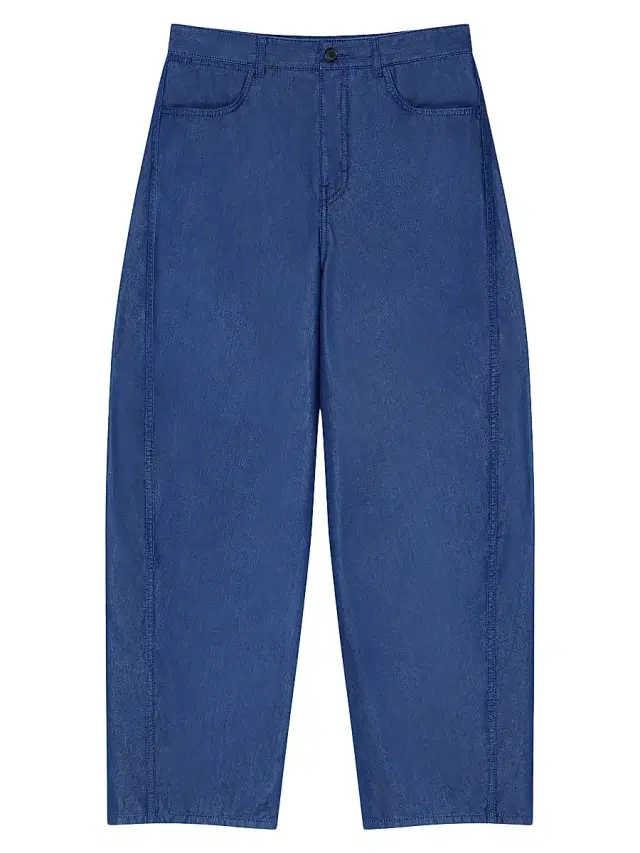 Men's Couture Seam Jeans with Stamp Print - Indigo Blue