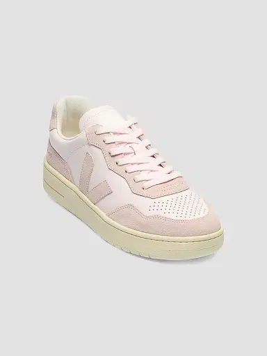 Veja Women's V-90 Leather & Suede Low-Top Sneakers - Pale Pink - Size 10 | Thumbnail 2