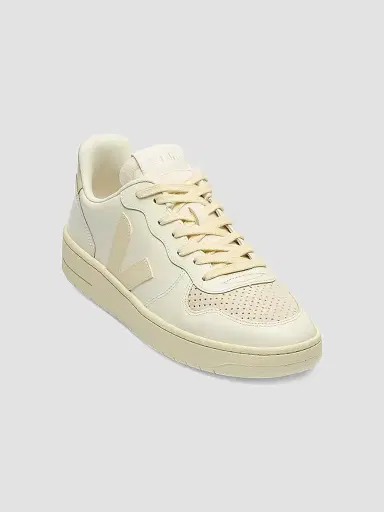 Veja Women's V-10 Leather Low-Top Sneakers - Cream - Size 9 | Thumbnail 2 Veja Women's V-10 Leather Low-Top Sneakers - Cream - Size 9 | Thumbnail 2