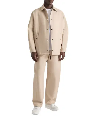 Givenchy Men's Couture Seam Trousers in Cotton with Paris Patch - Beige - Size 36 | Thumbnail 2