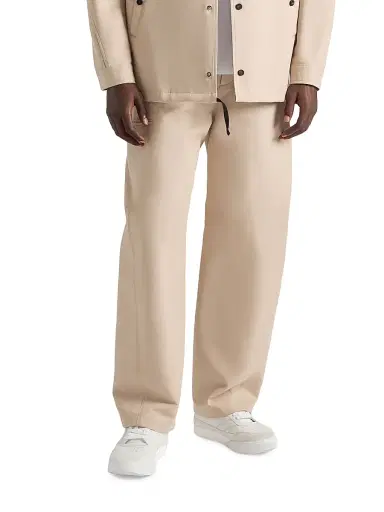 Givenchy Men's Couture Seam Trousers in Cotton with Paris Patch - Beige - Size 36 | Thumbnail 3