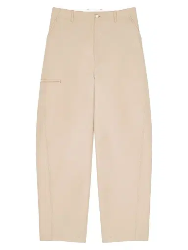 Givenchy Men's Couture Seam Trousers in Cotton with Paris Patch - Beige - Size 36 | Thumbnail 1