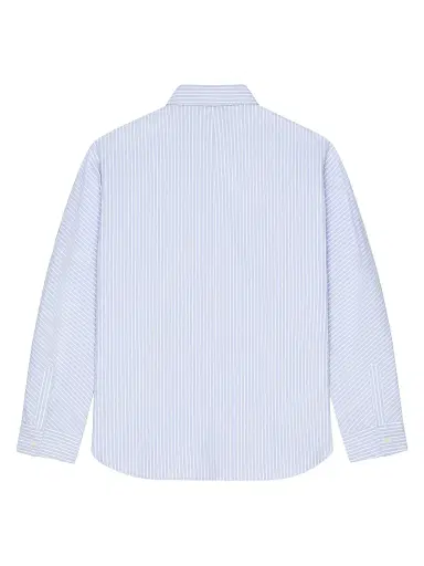 Givenchy Men's Couture Seam Striped Shirt in Cotton Oxford - Baby Blue | Thumbnail 2