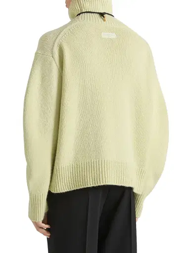 Givenchy Men's Couture Seam Turtleneck Sweater in Alpaca and Yak Wool - Pale Green | Thumbnail 3 Givenchy Men's Couture Seam Turtleneck Sweater in Alpaca and Yak Wool - Pale Green | Thumbnail 3