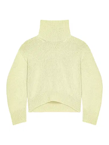 Givenchy Men's Couture Seam Turtleneck Sweater in Alpaca and Yak Wool - Pale Green | Thumbnail 1 Givenchy Men's Couture Seam Turtleneck Sweater in Alpaca and Yak Wool - Pale Green | Thumbnail 1