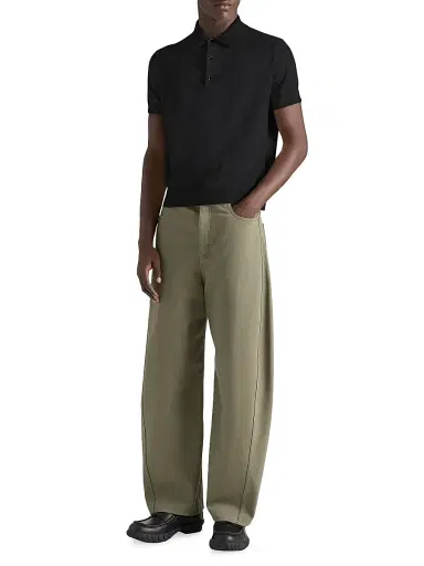 Givenchy Men's Polo Shirt in Cotton with Gros Grain Details | Thumbnail 3